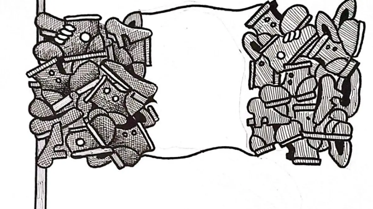 cartón RÚBEN '' A MEDIA HASTA''